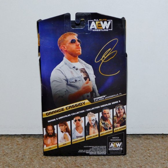 2021 Jazwares AEW Unrivaled Series 3 Orange Cassidy Figure MIB New Wrestling - Picture 2 of 6